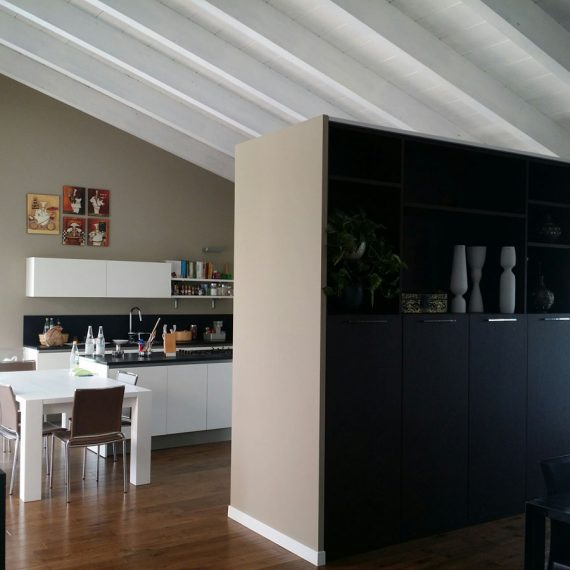 Progettazione e realizzazione area living abitazione privata interior design Celano E
